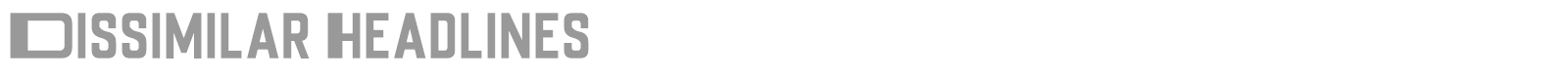 Dissimilar Headlines font preview